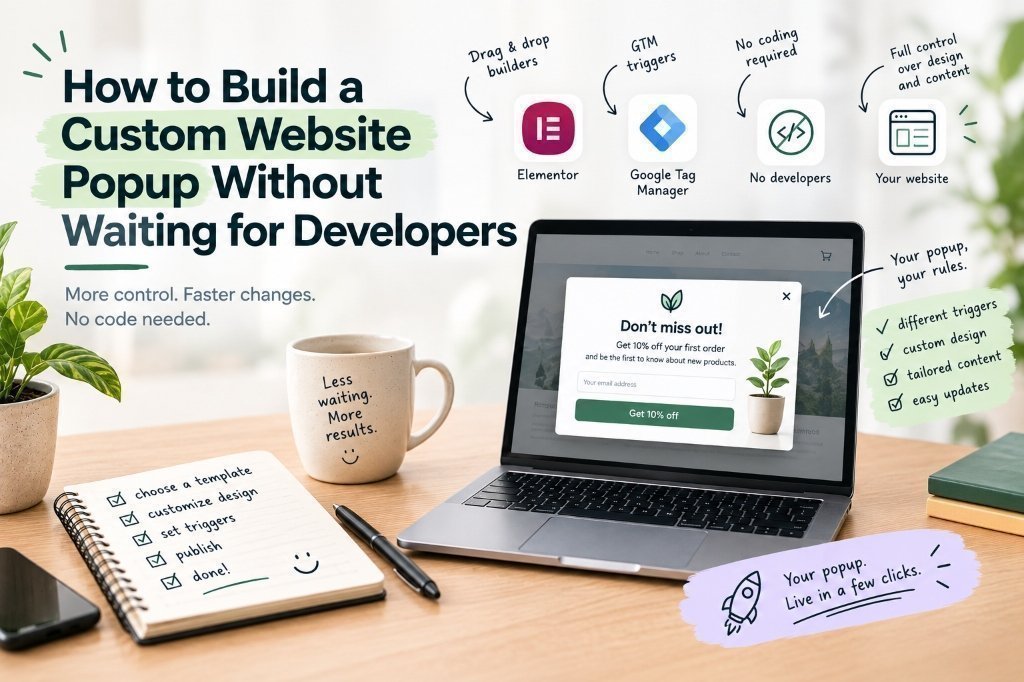 How to Build a Custom Website Popup Without Waiting for Developers